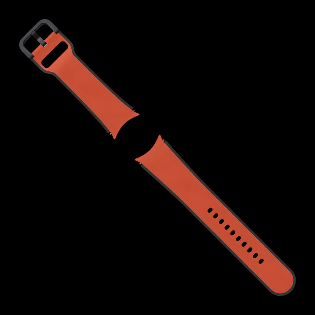 Correa smartwatch Samsung Two-tone Sport Band 20mm Galaxy Watch M/L Rojo, detalle: dos piezas en rojo con hebilla negra