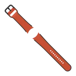 Correa smartwatch Samsung Two-tone Sport Band 20mm Galaxy Watch M/L Rojo, detalle: dos piezas en rojo con hebilla negra