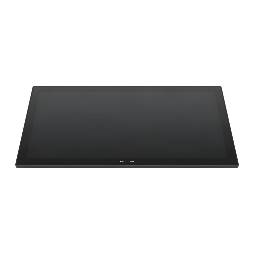 Tableta gráfica Huion Kamvas Pro 27 4K Negro con Pantalla 27 pulgadas UHD, detalle: vista en perspectiva de la pantalla