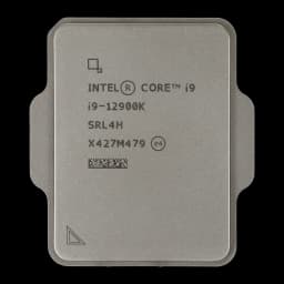 Intel Core i9-12900K Tray 16 Núcleos (8P+8E) LGA1700, detalle: IHS plateado con serigrafía del modelo y código SRL4H
