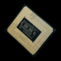 Intel Core i9-12900K Tray 16 Núcleos (8P+8E) LGA1700, vista trasera: contactos dorados LGA1700 y zona central de pines