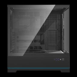 Caixa PC Darkflash DY451 Big Tower Vidro Temperado ATX / mATX / ITX Preto, detalhe: interior visível pelo painel lateral
