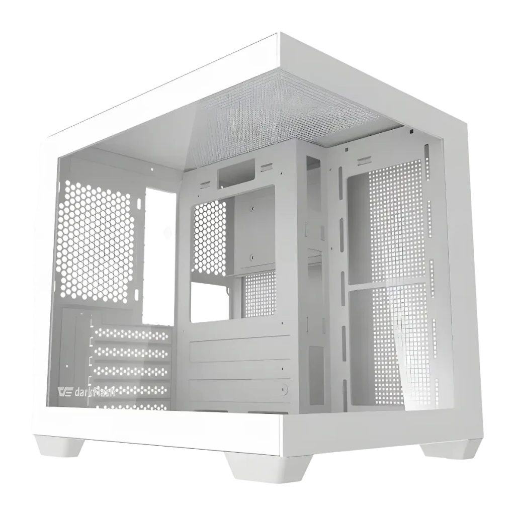 Caja PC Darkflash C275P Cristal Templado 270° Mini Tower M-ATX/ITX Blanco