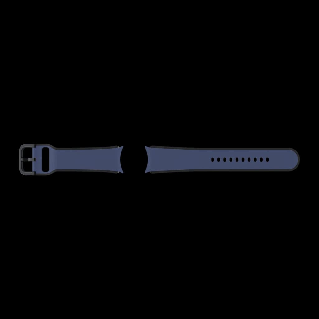 Correa smartwatch Samsung Two-tone Sport Band 20mm Galaxy Watch M/L Azul Marino, detalle: hebilla negra y agujeros de ajuste