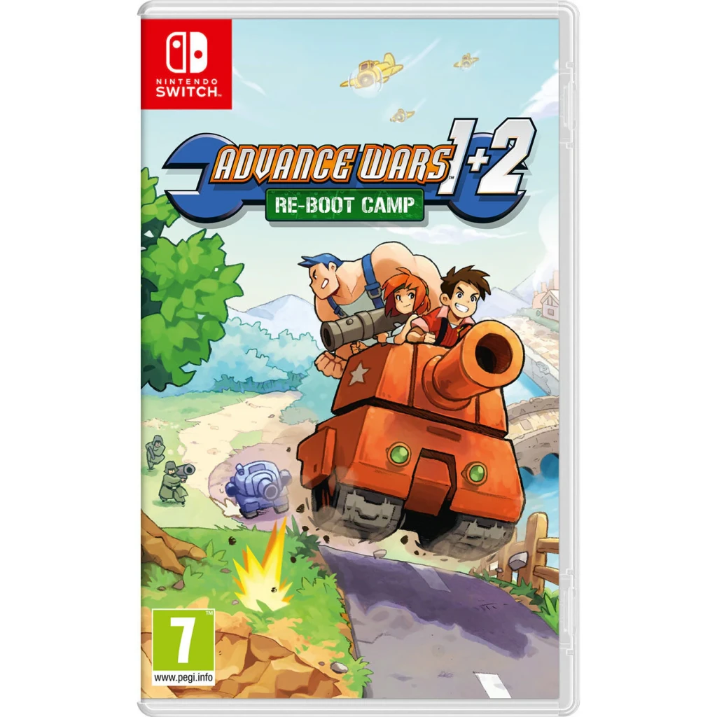 Jogo de vídeo Nintendo Advance Wars 1+2: Re-Boot Camp para Switch - Edição Padrão, vista frontal: capa com personagens