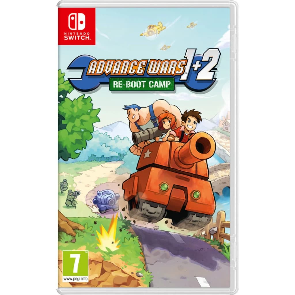 Jogo de vídeo Nintendo Advance Wars 1+2: Re-Boot Camp para Switch - Edição Padrão, vista frontal: capa com personagens
