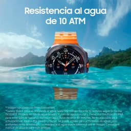 Samsung Galaxy Watch Ultra 47 mm 32 Go GPS + réseau cellulaire Titane Gris/Orange Tension artérielle, résistance à l'eau 10