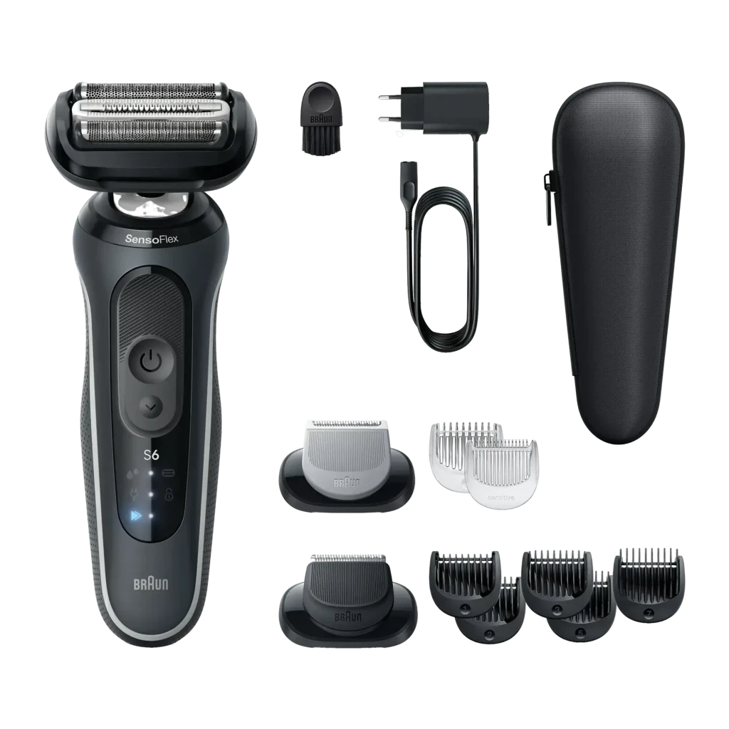 Afeitadora Braun Series 6 Seco y Mojado Sin Cable Negro 62-G1650s
