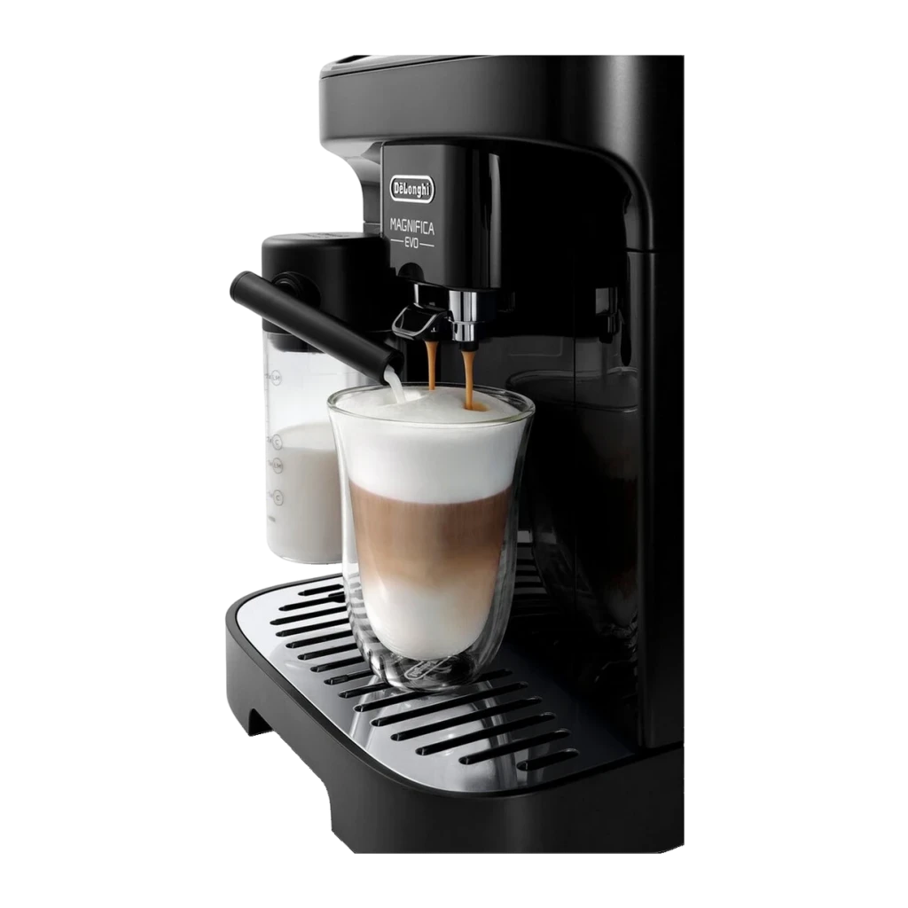 Máquina de Café Superautomática De'Longhi Magnifica Evo 1,8L Moinho Integrado Vaporizador Preto ECAM 290.51.B, detalhe: café