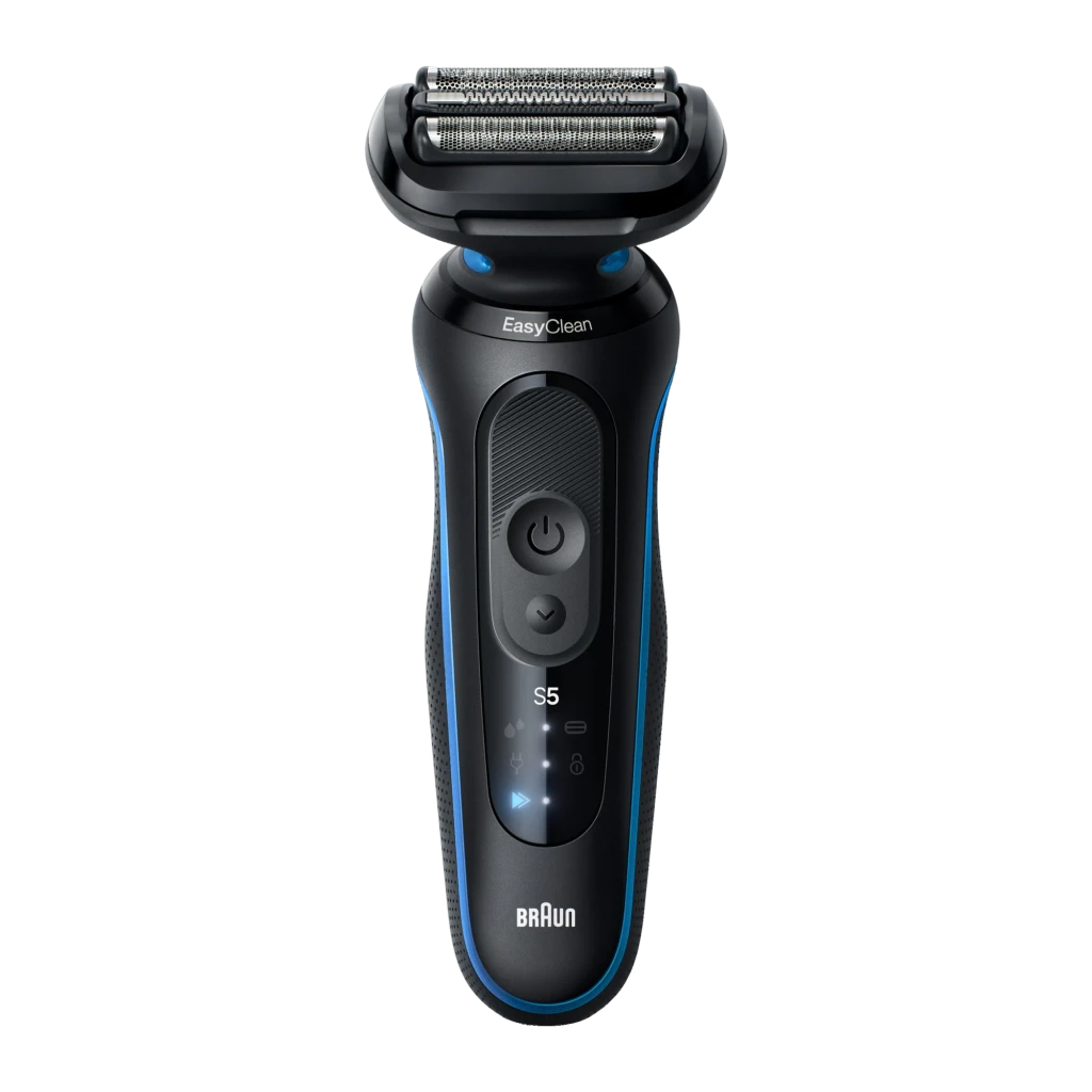 Afeitadora Braun Series 5 Carga Rápida 5min Seco y Mojado Negro/Azul 52-B1650S