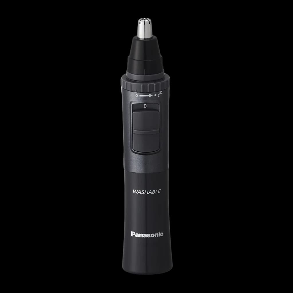 Tondeuse nez et oreilles Panasonic Sec et humide Sans fil Acier inoxydable ER-GN33-H301, vue de face: corps noir