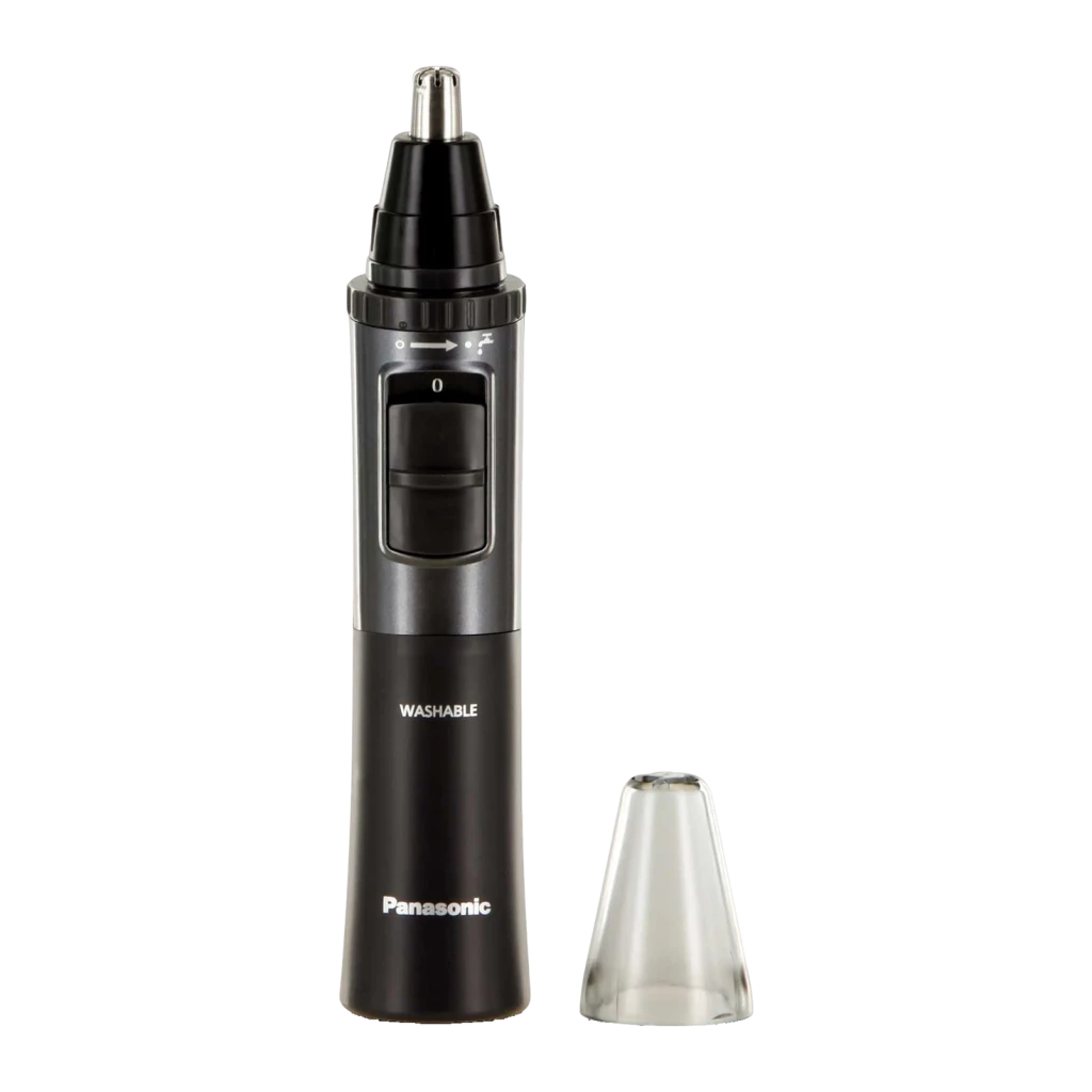 Tondeuse nez et oreilles Panasonic Sec et humide Sans fil Acier inoxydable ER-GN33-H301, détail: tête de coupe exposée