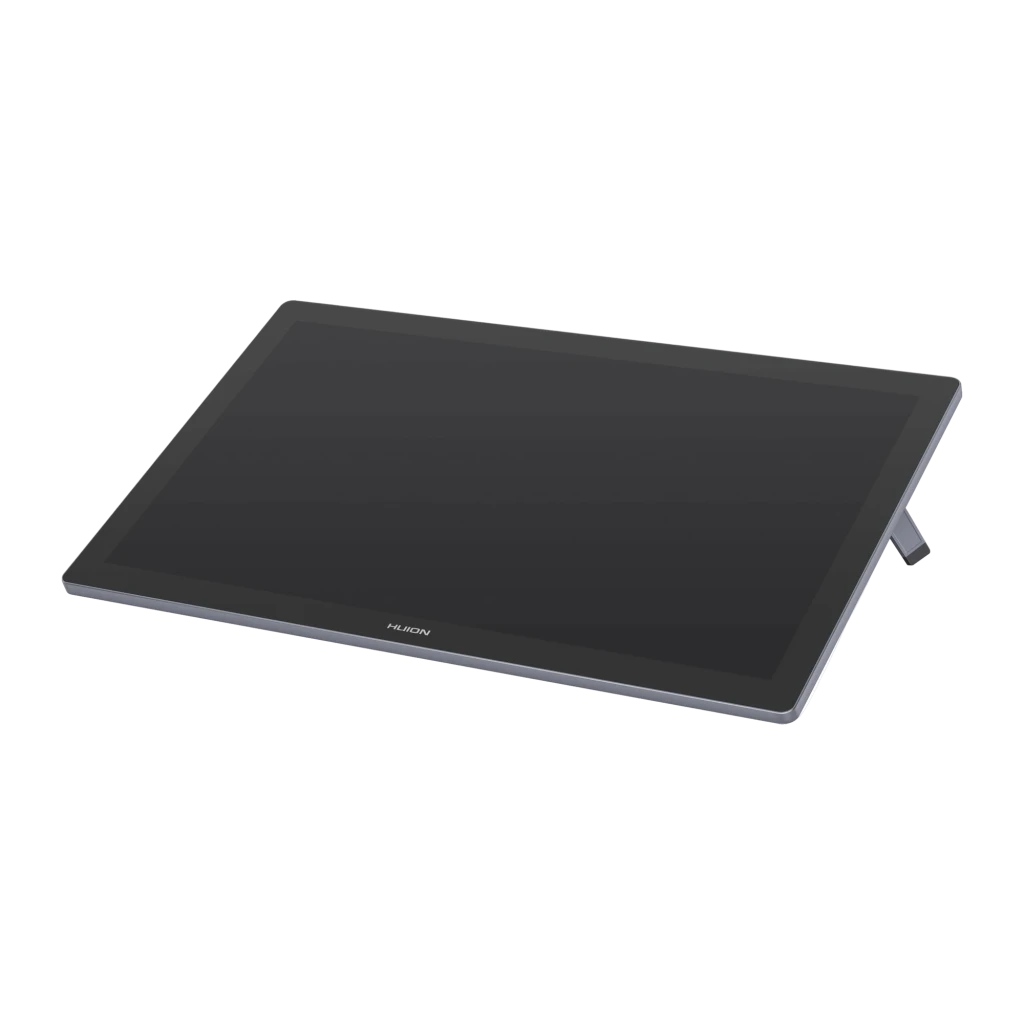 Tableta gráfica Huion Kamvas Pro 19 Gris Oscuro con Pantalla 18,4 pulgadas 4K UHD IPS GT1902, detalle: vista en perspectiva