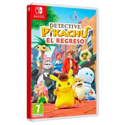 Jeu vidéo Nintendo « Détective Pikachu : Le retour » - Édition Standard pour Switch, vue de face: pochette avec Pikachu