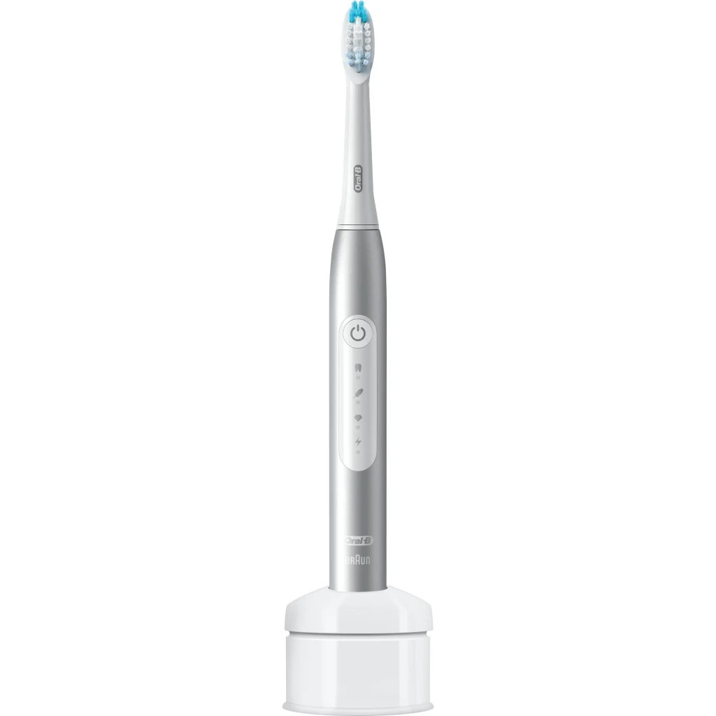 Cepillo Eléctrico Oral-B Pulsonic Slim Luxe 4000 Sónico 14 días Plata