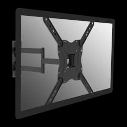 Soporte TV Equip Negro Pared Doble Brazo Articulado Giratorio 90° 23 pulgadas-55 pulgadas 650407, detalle: brazo doble