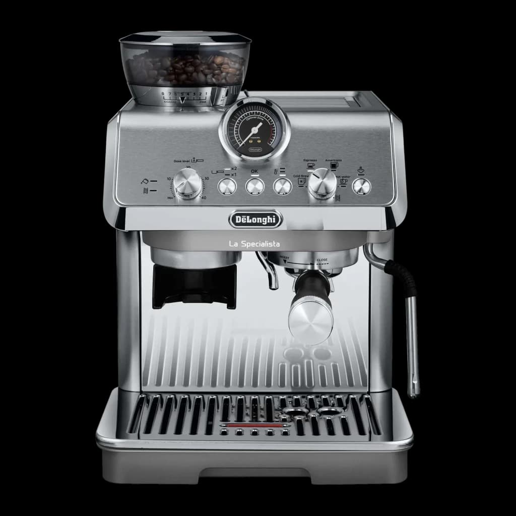 Cafetera Express De'Longhi La Specialista Arte Evo 1,7L Molinillo Acero Inox 8 Posiciones Gris EC9255M, vista frontal