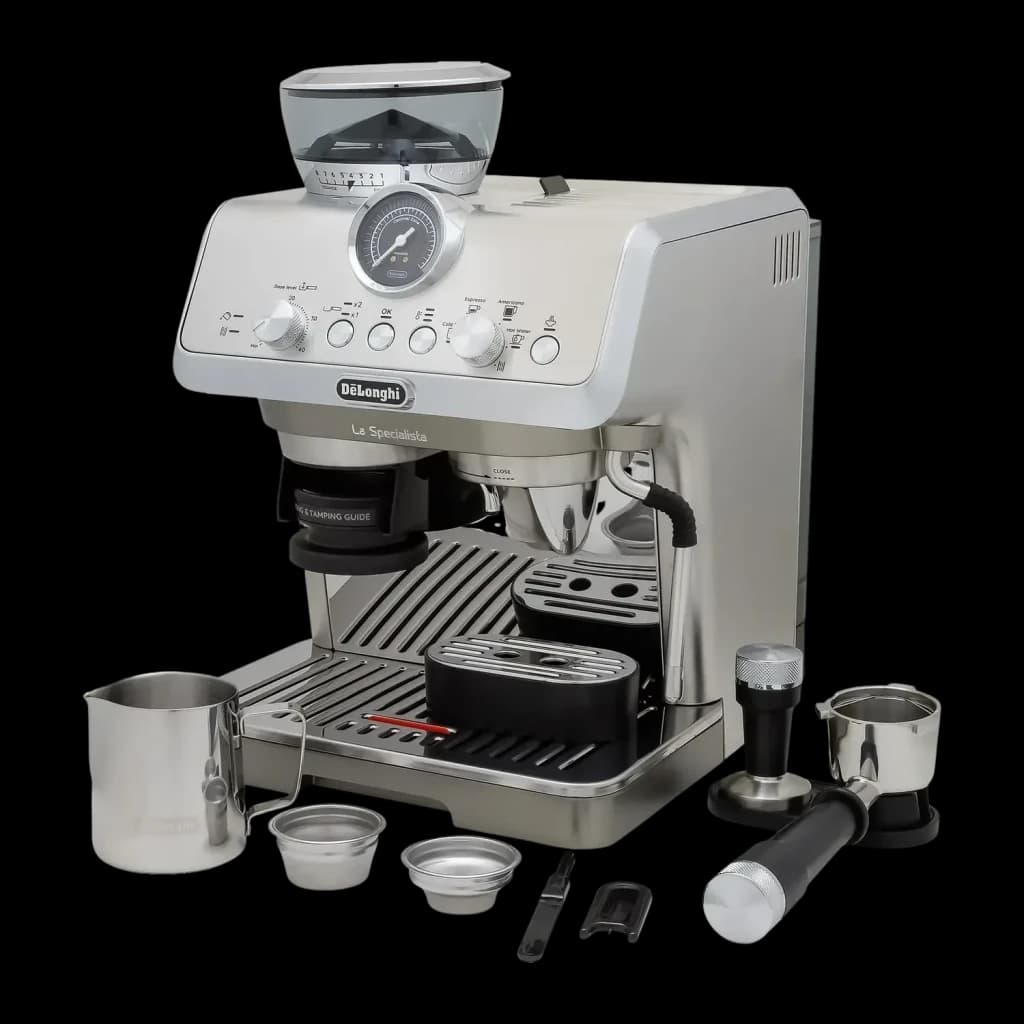 Cafetera Express De'Longhi La Specialista Arte Evo 1,7L Molinillo Acero Inox 8 Posiciones Gris EC9255M, detalle: accesorios
