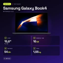 Portátil Samsung Galaxy Book4 16GB/512GB 15,6 pulgadas FHD Intel Core 7 150U SSD NVMe Windows 11 Home Gris NP754XGJA-BIZ - características