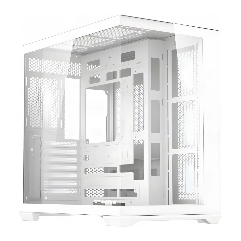 Caja PC Darkflash C280 Cristal Templado 270° ATX / E-ATX / M-ATX / ITX Sin Ventiladores Blanco