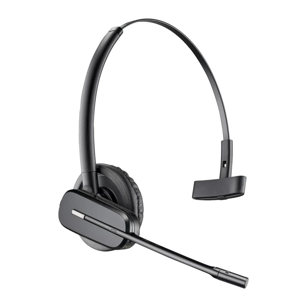 Auriculares Poly CS540/A Reducción de Ruido Monoaural Gancho de Oreja Negro, detalle: arco ajustable, almohadilla