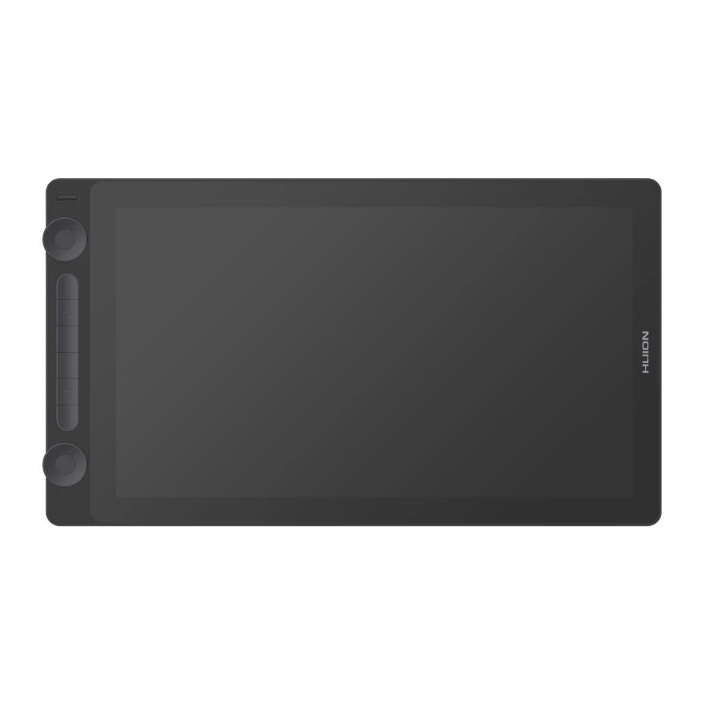 Tablet gráfica Huion Kamvas 16 Gen 3 Preto com Ecrã 15,8 polegadas QHD 2560x1440 GS1563, detalhe: vista frontal com ecrã
