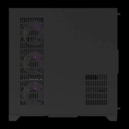 Caixa PC Darkflash FT418 PRO 3 Painéis Vidro Temperado ATX / M-ATX / ITX Preto, vista traseira: painel lateral
