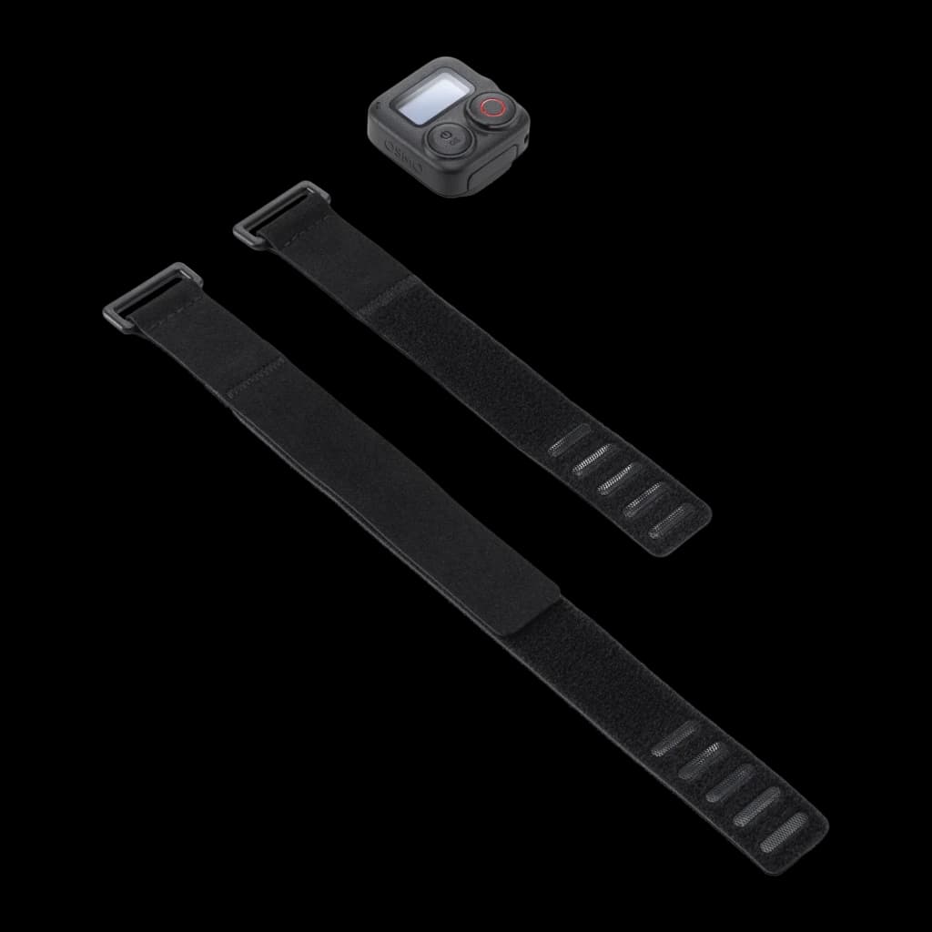 Comando DJI Osmo Action GPS Bluetooth Remote Controller Preto, detalhe: comando com ecrã e botão vermelho ao lado de duas