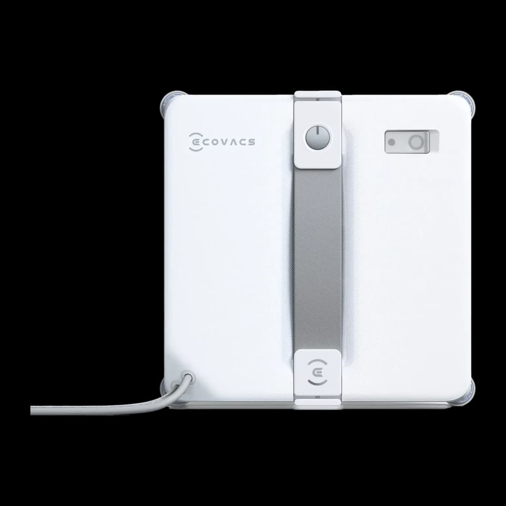 Robot limpiacristales Ecovacs Winbot Mini 2 Gris Depósito 230ml 7500Pa, vista frontal: cuerpo blanco con franja gris