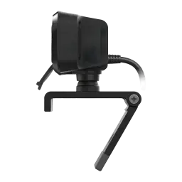 Webcam Creative Labs Live! Cam Sync 1080p V2 Full HD 1080p Preto, detalhe lateral: suporte articulado com parafuso e cabo