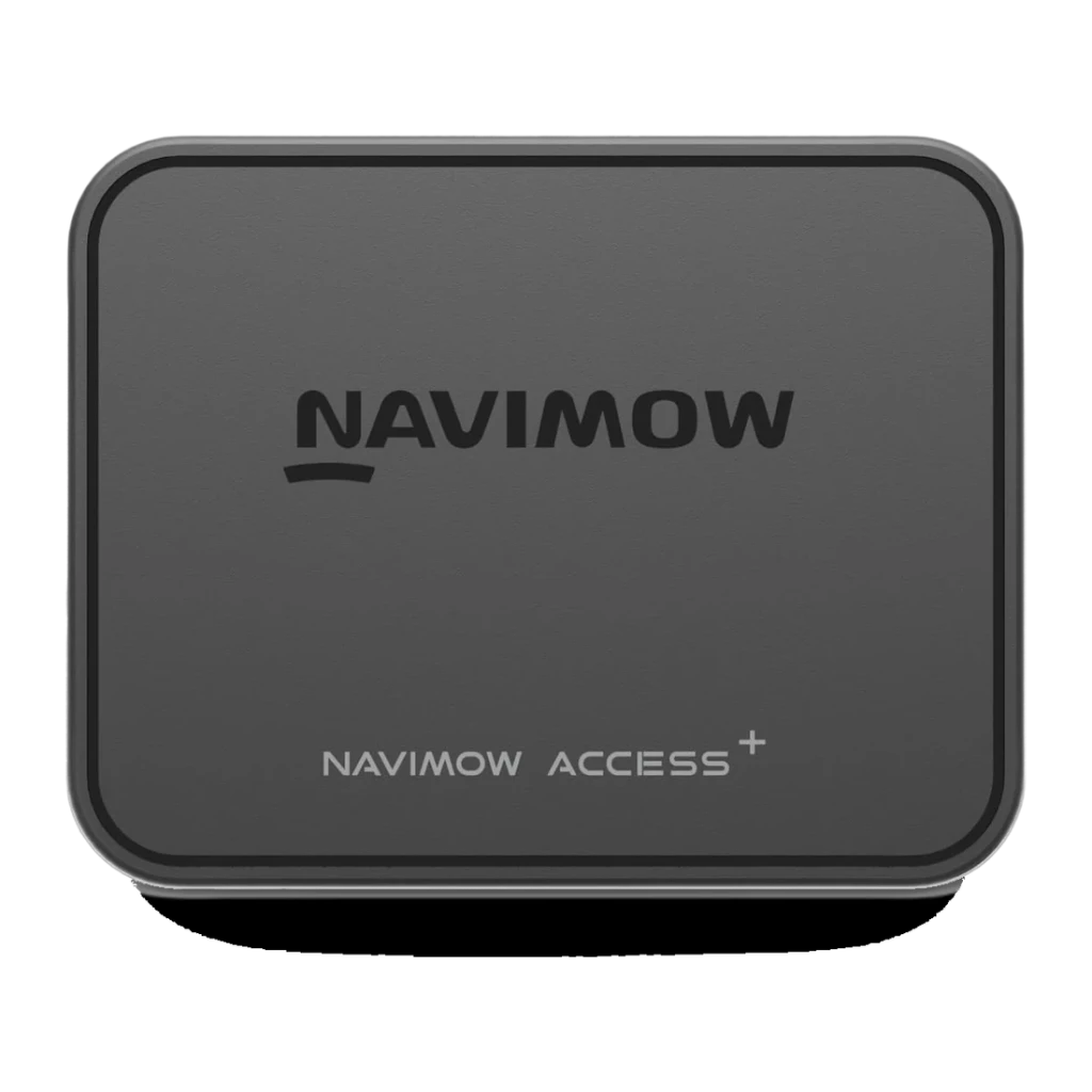 Módulo 4G Segway Navimow Access+ SIM integrada 1 ano dados Preto i1A10E, detalhe: face superior com logo NAVIMOW e texto