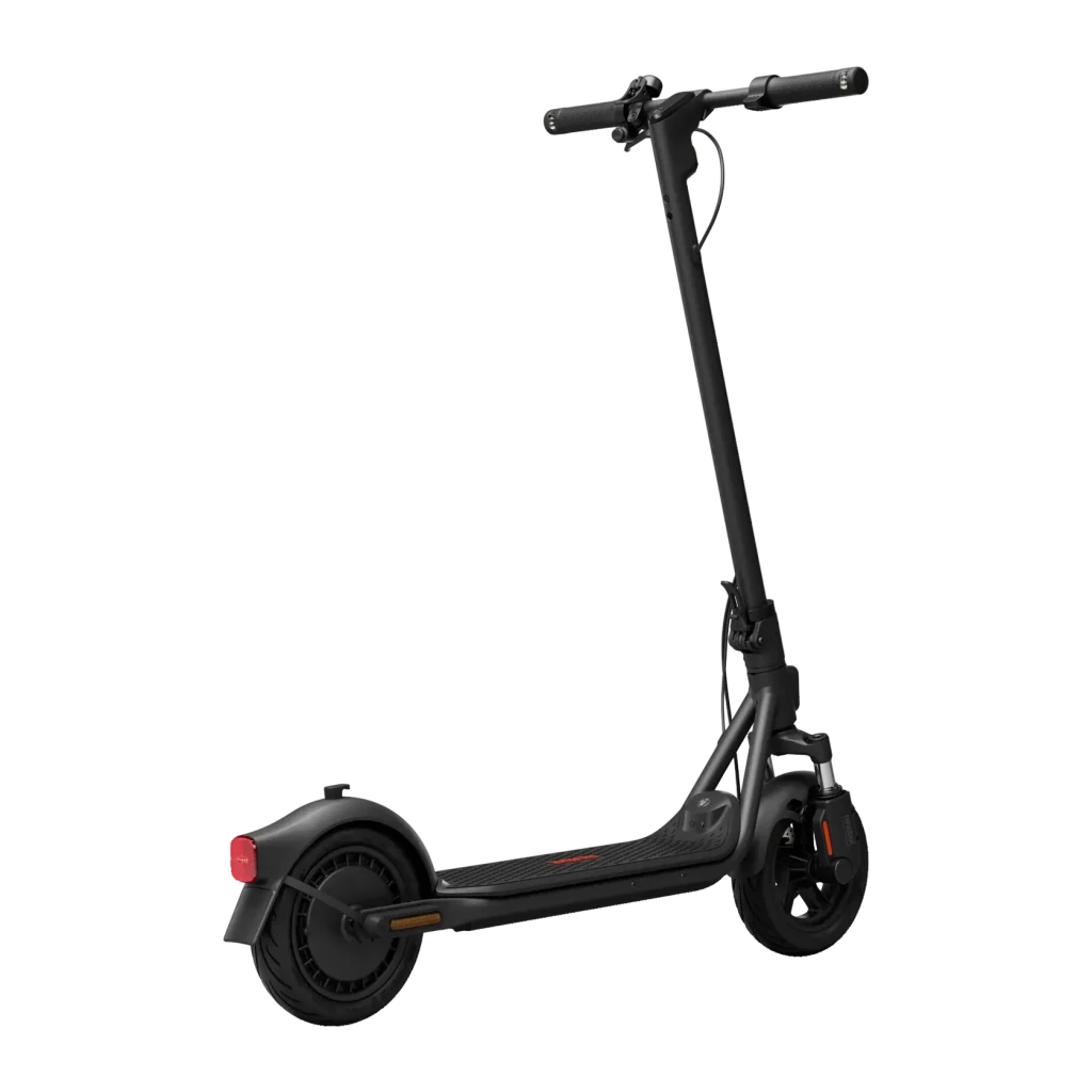 Trotinete Elétrica Ninebot KickScooter F2 D II 400W 55km 20km/h 10 polegadas Vermelho, vista traseira: luz traseira