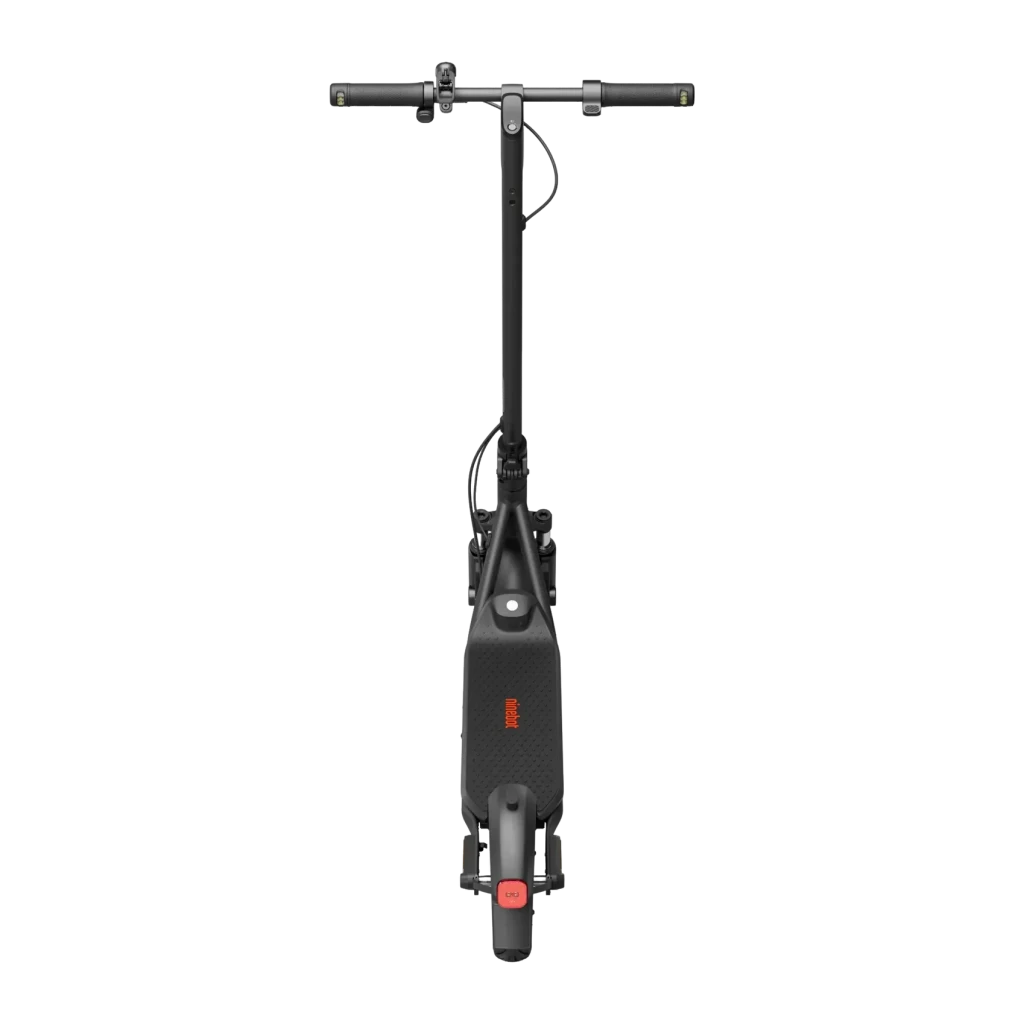 Trotinete Elétrica Ninebot KickScooter F2 D II 400W 55km 20km/h 10 polegadas Vermelho, detalhe frontal: guiador, deck