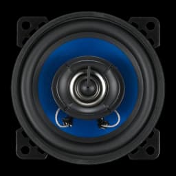 Altifalantes de carro Blaupunkt ICx 402 2 vias 25W RMS Preto, detalhe frontal: membrana preta, tweeter central metálico