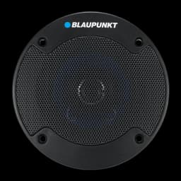Altifalantes de carro Blaupunkt ICx 402 2 vias 25W RMS Preto, detalhe: grelha frontal preta com logótipo Blaupunkt e furos