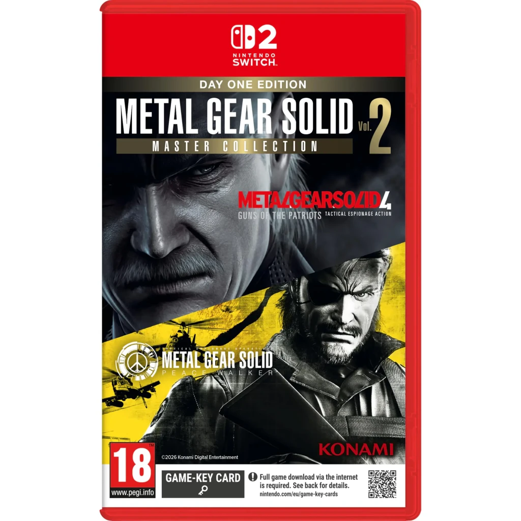 Jeu vidéo Konami Metal Gear Solid : Master Collection Vol. 2 Day One Edition Nintendo Switch 2, vue de face : pochette