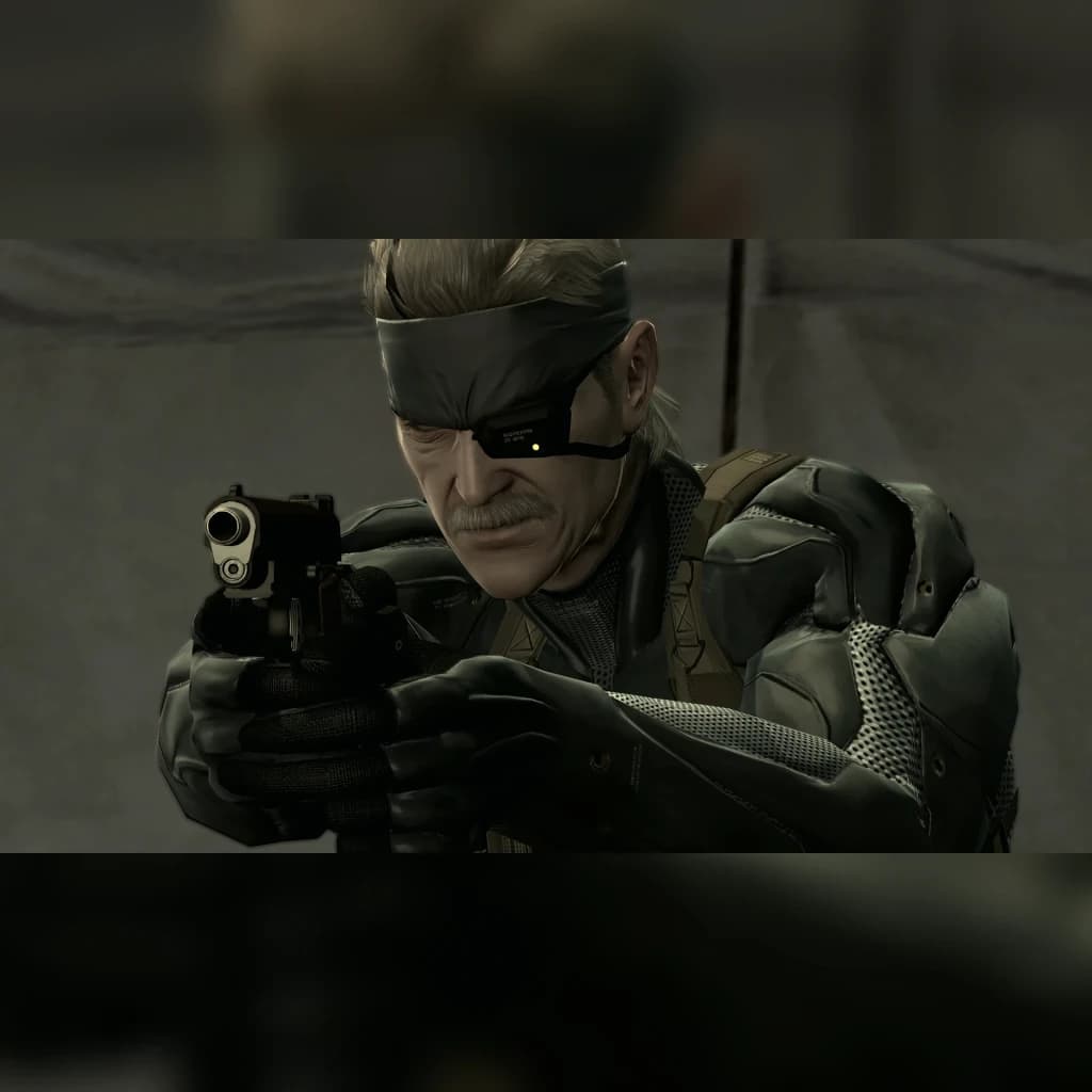 Jeu vidéo Konami Metal Gear Solid : Master Collection Vol. 2 Day One Edition Nintendo Switch 2, en jeu : Old Snake visant