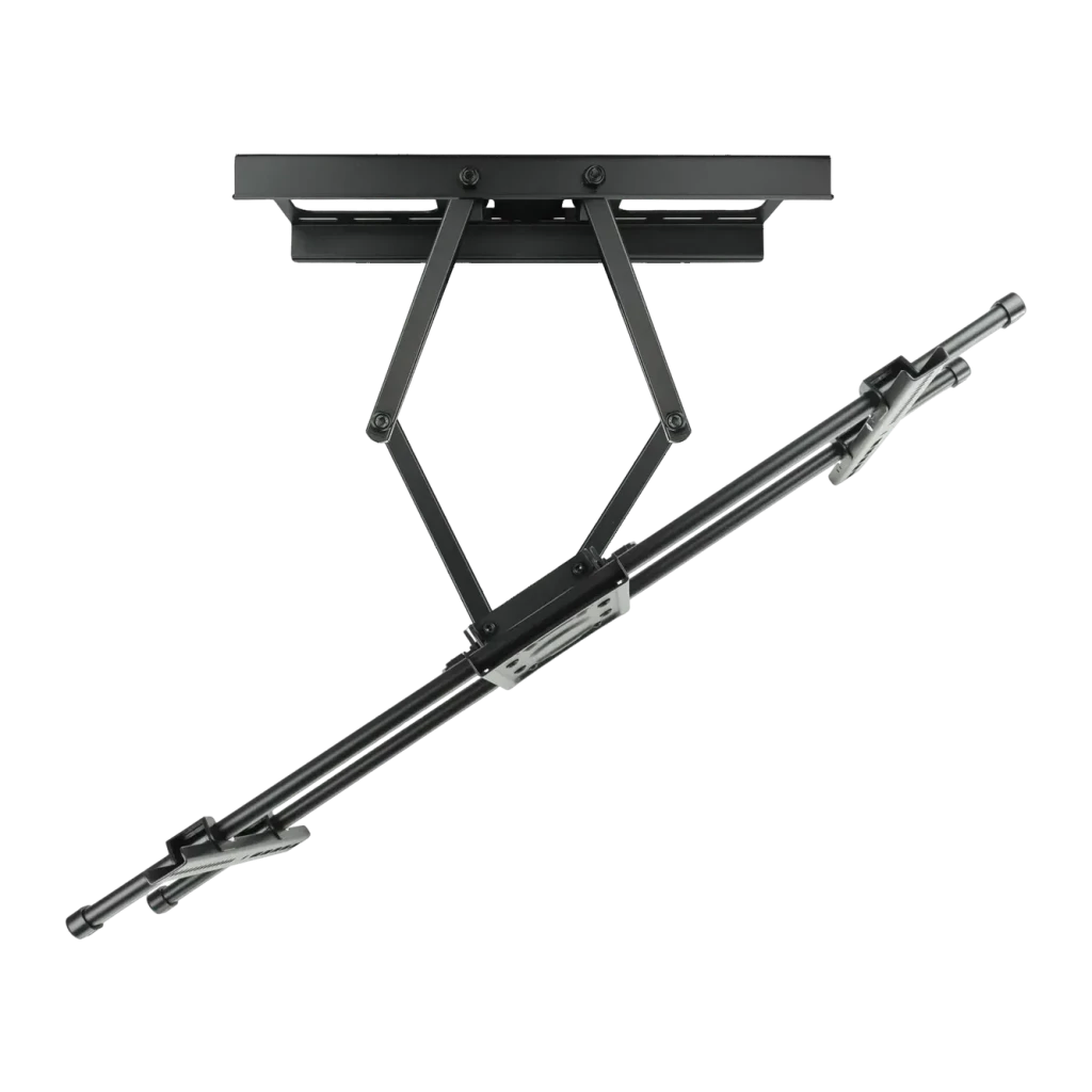 Support TV TooQ Noir Mural Orientable et Inclinable 43 pouces-90 pouces LP3790TN-B, détail: bras articulé étendu