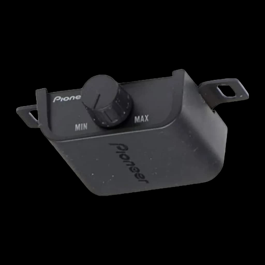 Amplificateur auto Pioneer 1 canal (Monocanal) Pour Subwoofer 1600W Classe D Noir GM-D8701, détail: télécommande avec bouton