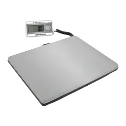 Balance de cuisine Orbegozo PC 5500 200 kg Argent, détail: écran LCD déporté avec câble spiralé et large plateau argenté