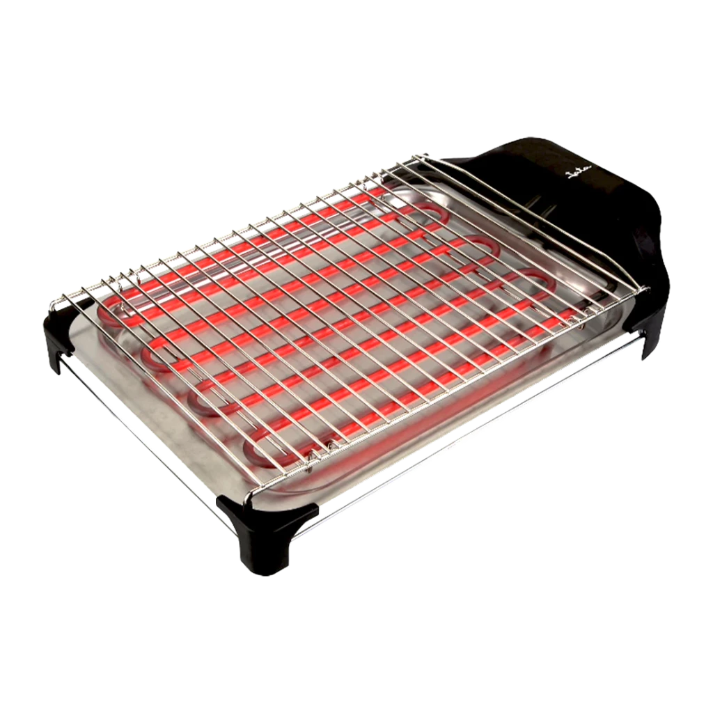 Barbacoa eléctrica JATA BQ101 Parrilla extraíble 2400W Negro