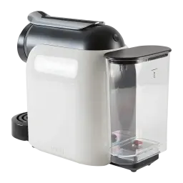 Máquina de Cápsulas Delta Q Qool Evolution 1L 19bar 1200W Branco, vista traseira: reservatório de água transparente