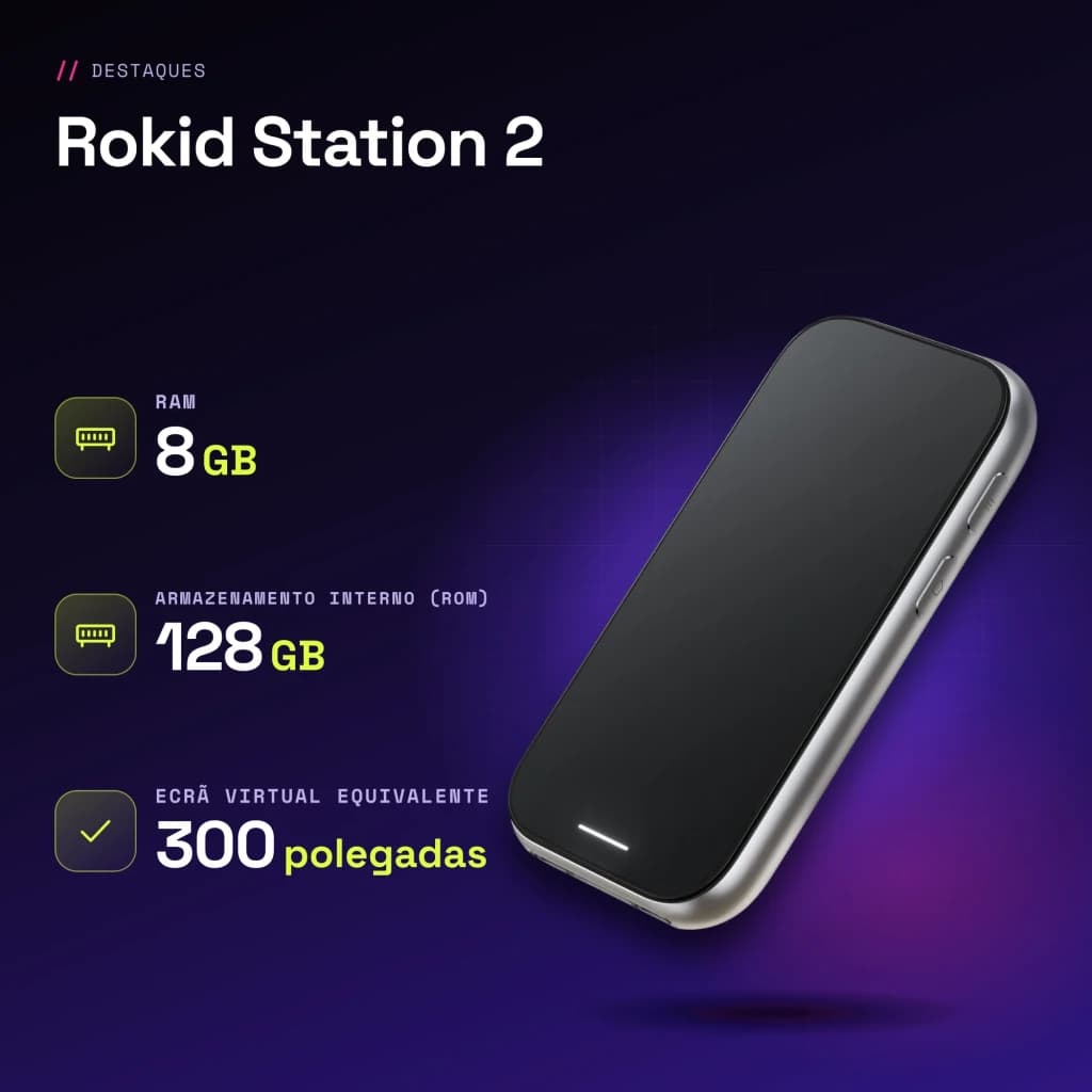 Lecteur Multimédia Rokid Station 2 8Go/128Go Argent 1080p YodaOS-Master (Android) - caractéristiques