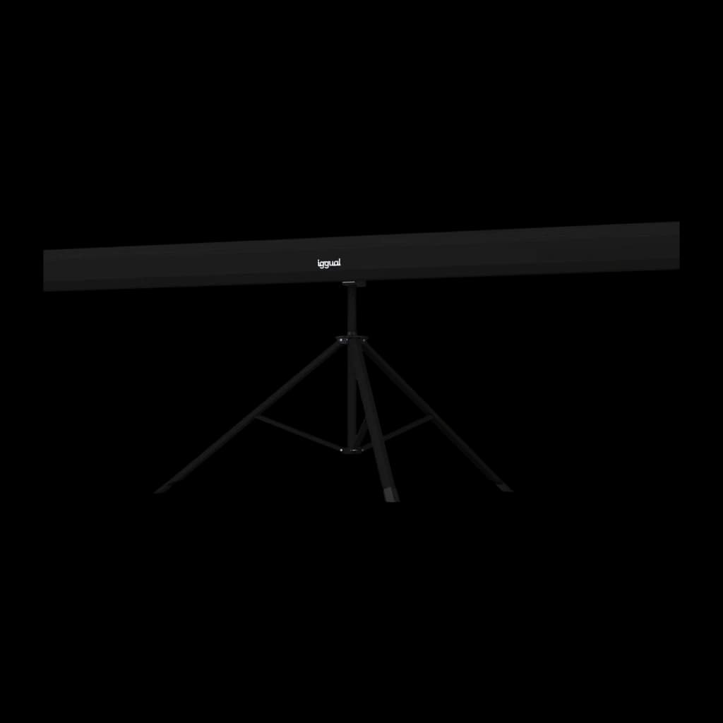 iggual Écran 112 pouces cm avec trépied+sac 1:1 (carré) Manuel avec trépied Inclut sac Noir 200x200 PSITS200, détail: écran