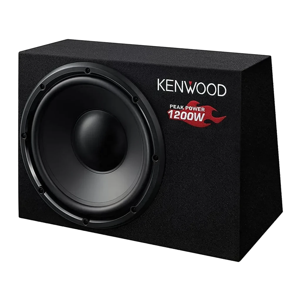 Subwoofer para coche Kenwood 30cm Pasivo 300W RMS Negro KSC-W1200B