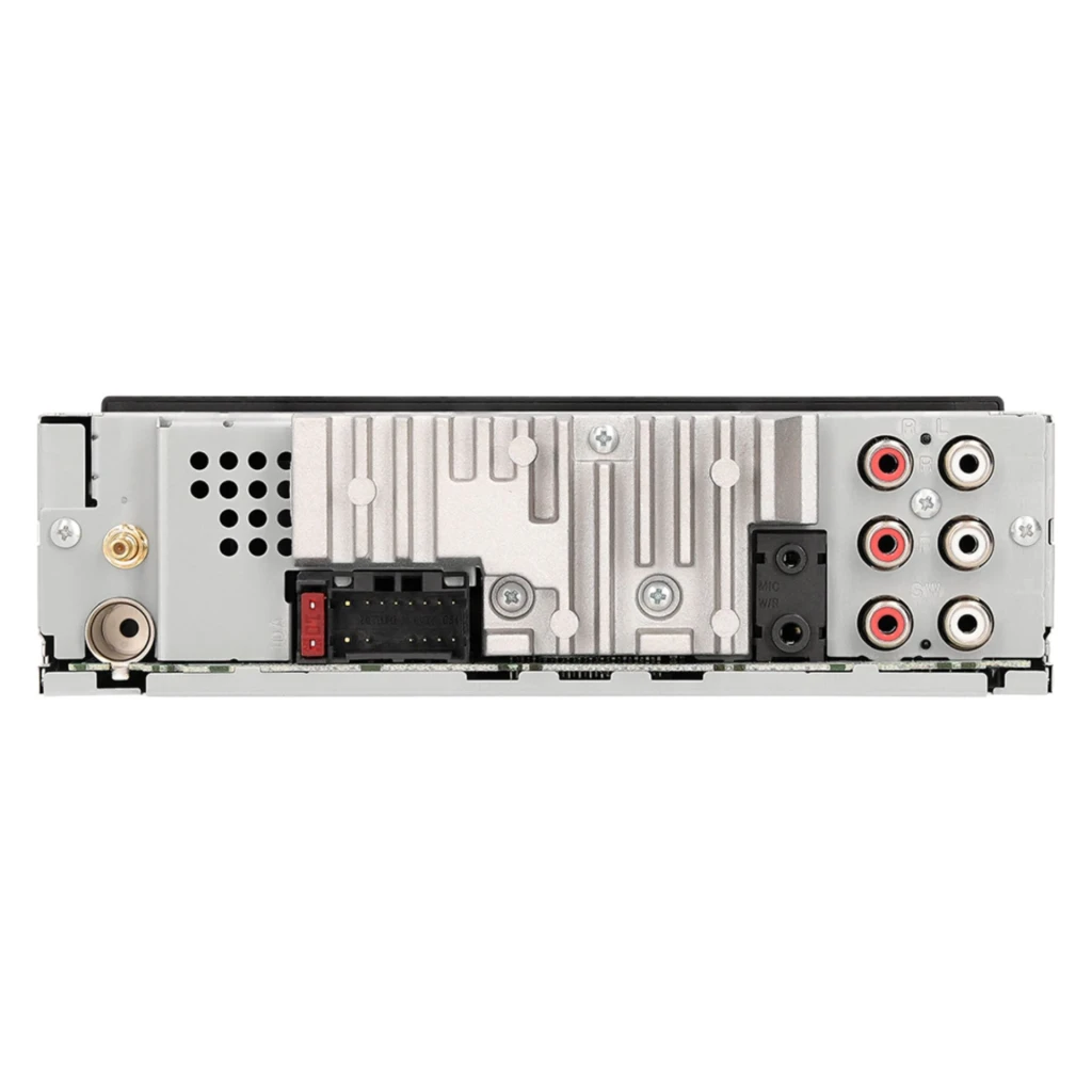Autorradio Pioneer Negro 1 DIN Bluetooth 4.0 SXT-C10PS, vista trasera: conectores RCA, conector ISO y antena de antena FM