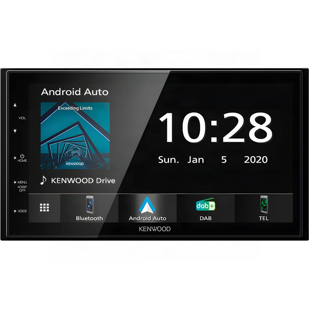Autorradio Kenwood Negro CarPlay Android Auto Bluetooth 2DIN DMX5020DABS