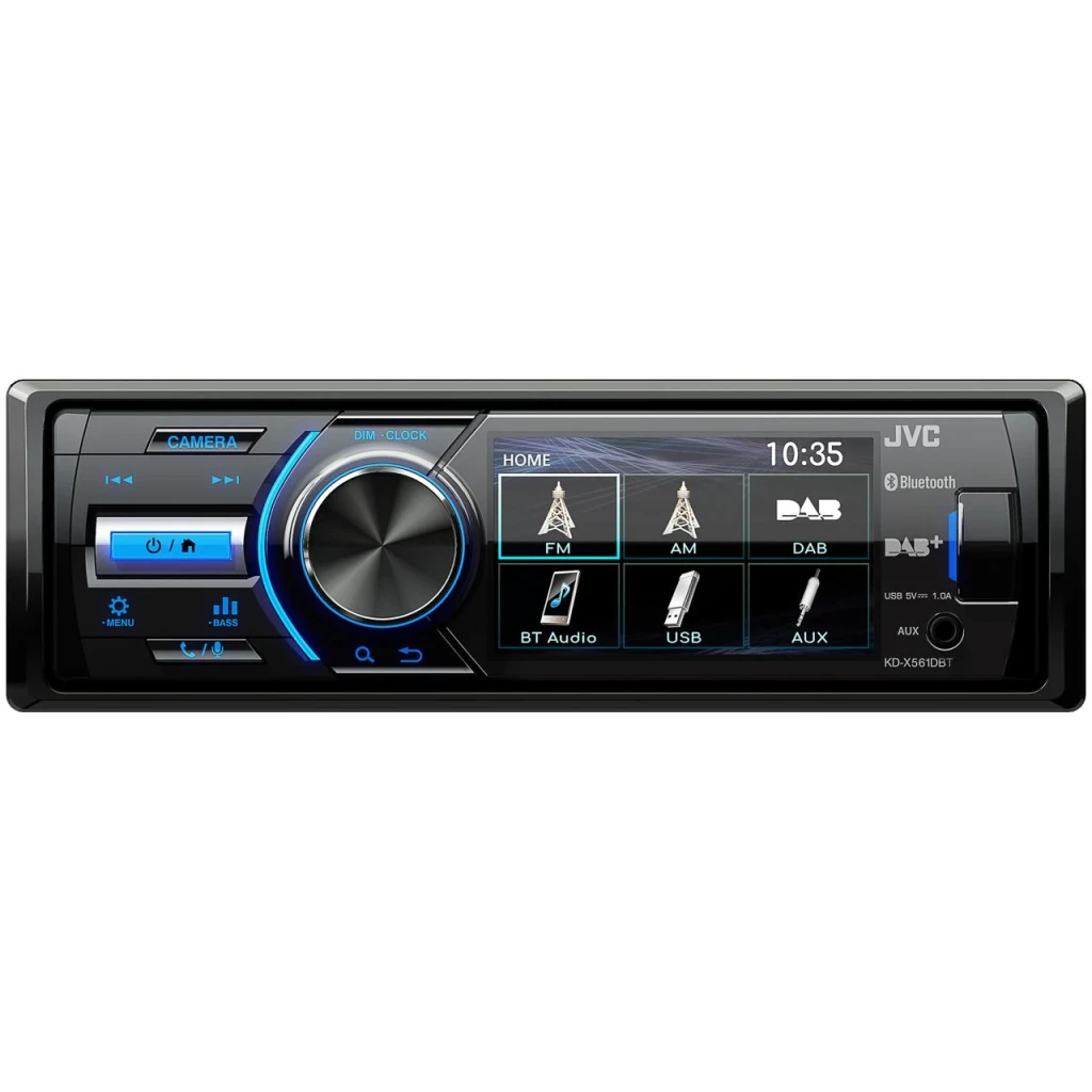 Autorradio JVC Negro 3 pulgadas 1 DIN Bluetooth KD-X561DBT