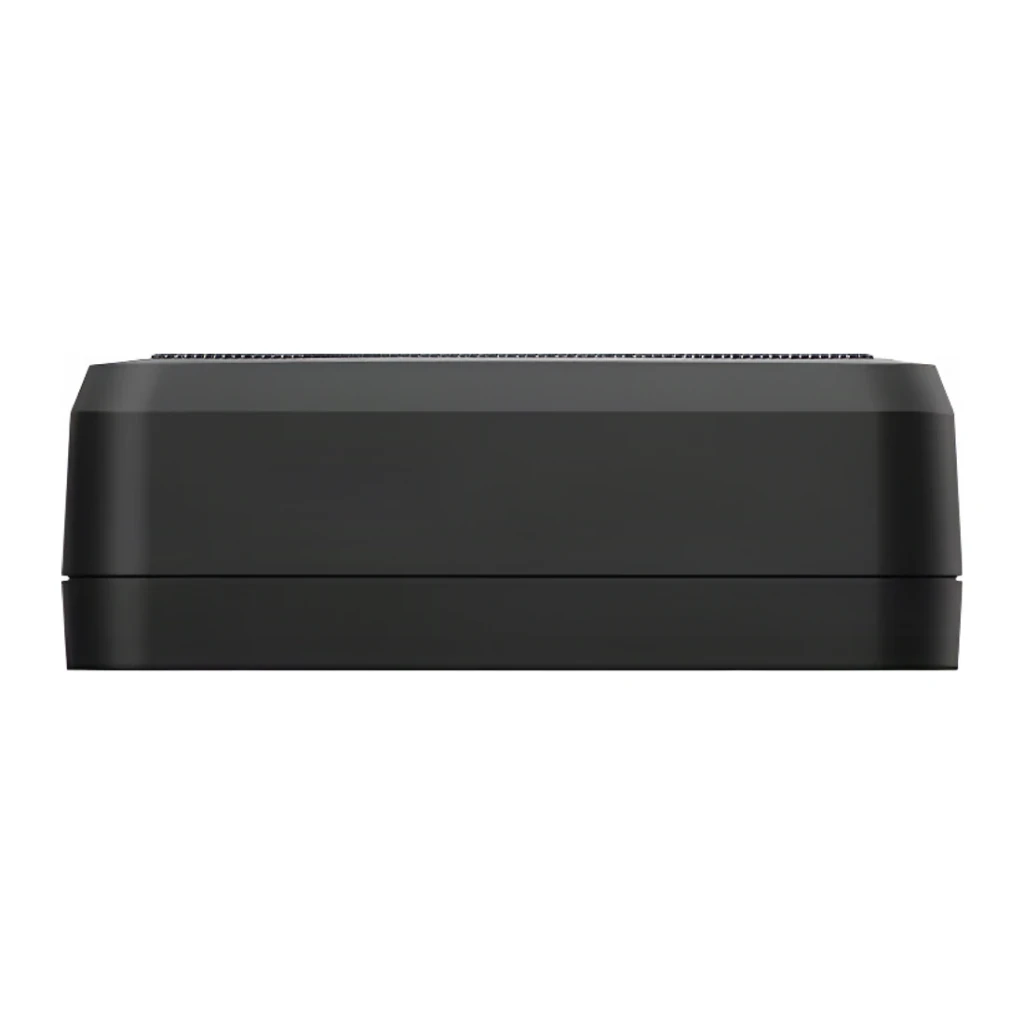 Caisson de basse voiture Kenwood Actif Classe D 160W RMS Noir KSC-PSW7EQ, vue latérale: boîtier noir mat avec grille