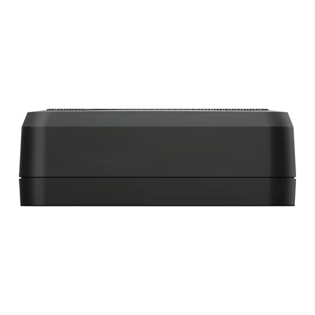 Caisson de basse voiture Kenwood Actif Classe D 160W RMS Noir KSC-PSW7EQ, vue latérale: boîtier noir mat avec grille